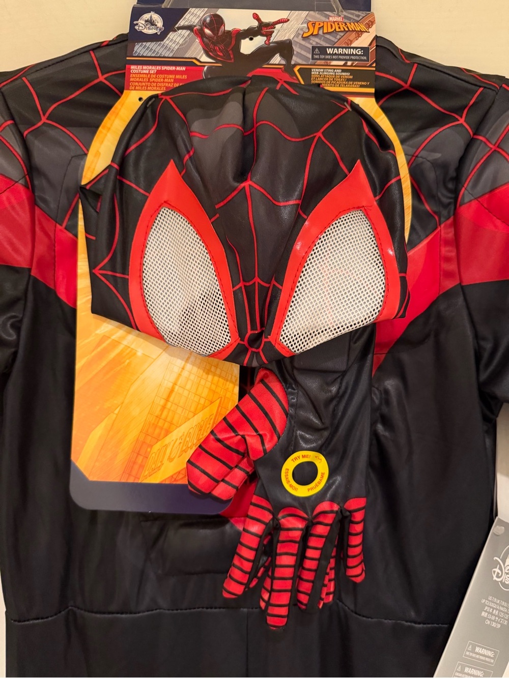Disney Parks official Spider Man Costume - Youth 7/8 - New With Tags - Halloween - Picture 3 of 5